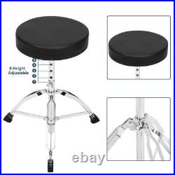 22 Inch Full Size Adult Drum Set 5-Piece Kit with Stool & Sticks Complet