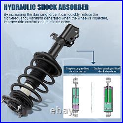 2PCS Front Struts and Shock With Spring &Mount For 2003-2008 Toyota Corolla 1.8L