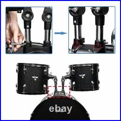 5-Piece Complete Full Size Pro Adult Drum Set Kit with Stool Drum Pedal Sticks