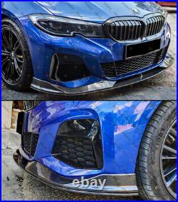 AC STYLE CARBON FIBER FRONT BUMPER LIP SPLITTER FOR 2019-2022 BMW G20 M340i 330i