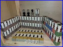 Avon Collectibles Complete 34 Piece Chess Set with Extra Queens Full Bottles Boxes