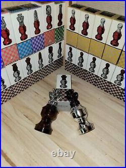 Avon Collectibles Complete 34 Piece Chess Set with Extra Queens Full Bottles Boxes