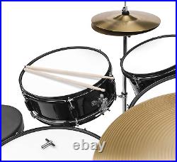 Best Choice Products 5-Piece Full Size Complete Adult Drum Set WithCymbal Stands