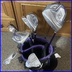 Callaway XJ Junior Set Level 2 Purple Bag 7 Piece Complete Girl Golf Set LH 5969