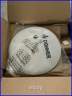 Donner 5-Piece 14 inch Full Size Complete Junior Drum Set EDS-220 NIB Red