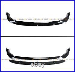 For 2019-21 Mercedes Benz W205 C300 C43 Amg B Style Gloss Black Front Bumper Lip