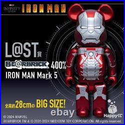 Happy Lottery With Shelf Be@Rbrick Iron Man Full Complete 27 Piece Set