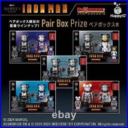 Happy Lottery With Shelf Be@Rbrick Iron Man Full Complete 27 Piece Set