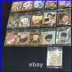 One Piece Wafer Sticker Log. 6 Liberation Warrior Full Complete 33 Pieces With Se
