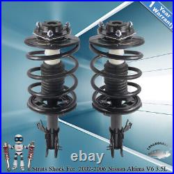 Pair(2) Front Struts Shocks Absorbers Assembly For 2002-2006 Nissan Altima 3.5L