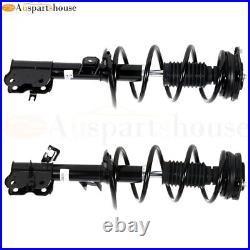 Pair Front Struts Shocks Assembly Coil Spring For Nissan For Rogue 2008-2012