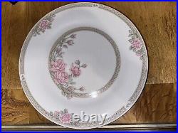 Pink Floral Dinnerware Set Fine Tienshan China Gold Christina 98 Piece Full Set