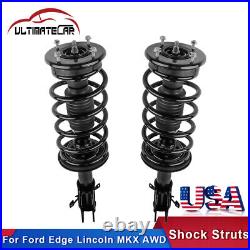 Set 2 Front Shock Struts For 2007-2010 Ford Edge Lincoln MKX AWD 272889 272888