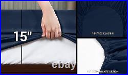 Utopia Bedding Soft Brushed Microfiber 4 Piece Bed Sheet Set with Pillow Cases