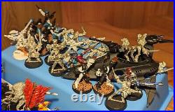 Warhammer 40k Eldar Army with Harlequins Full Metal Lot Many Painted 90+ Piece OOP